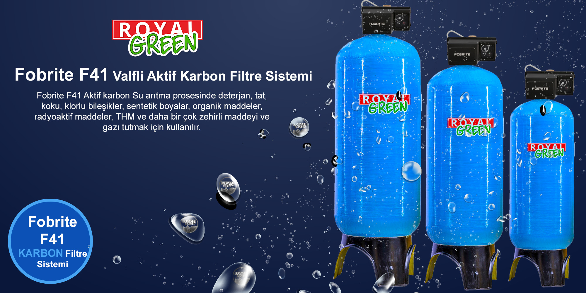 fobrite F41 valfli karbon filtreleme sistemi banner