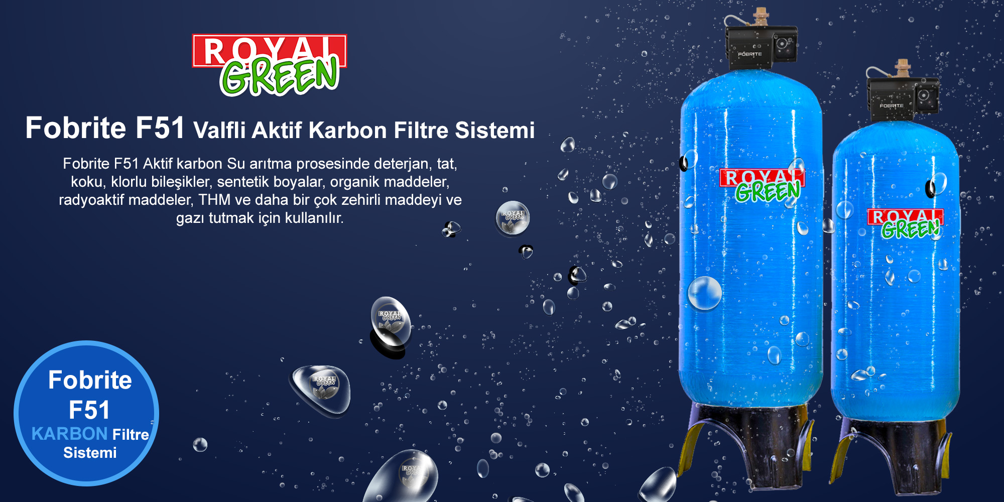 fobrite F51 valfli karbon filtreleme sistemi banner