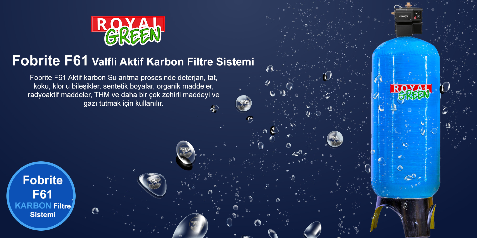 fobrite F61 valfli karbon filtreleme sistemi banner