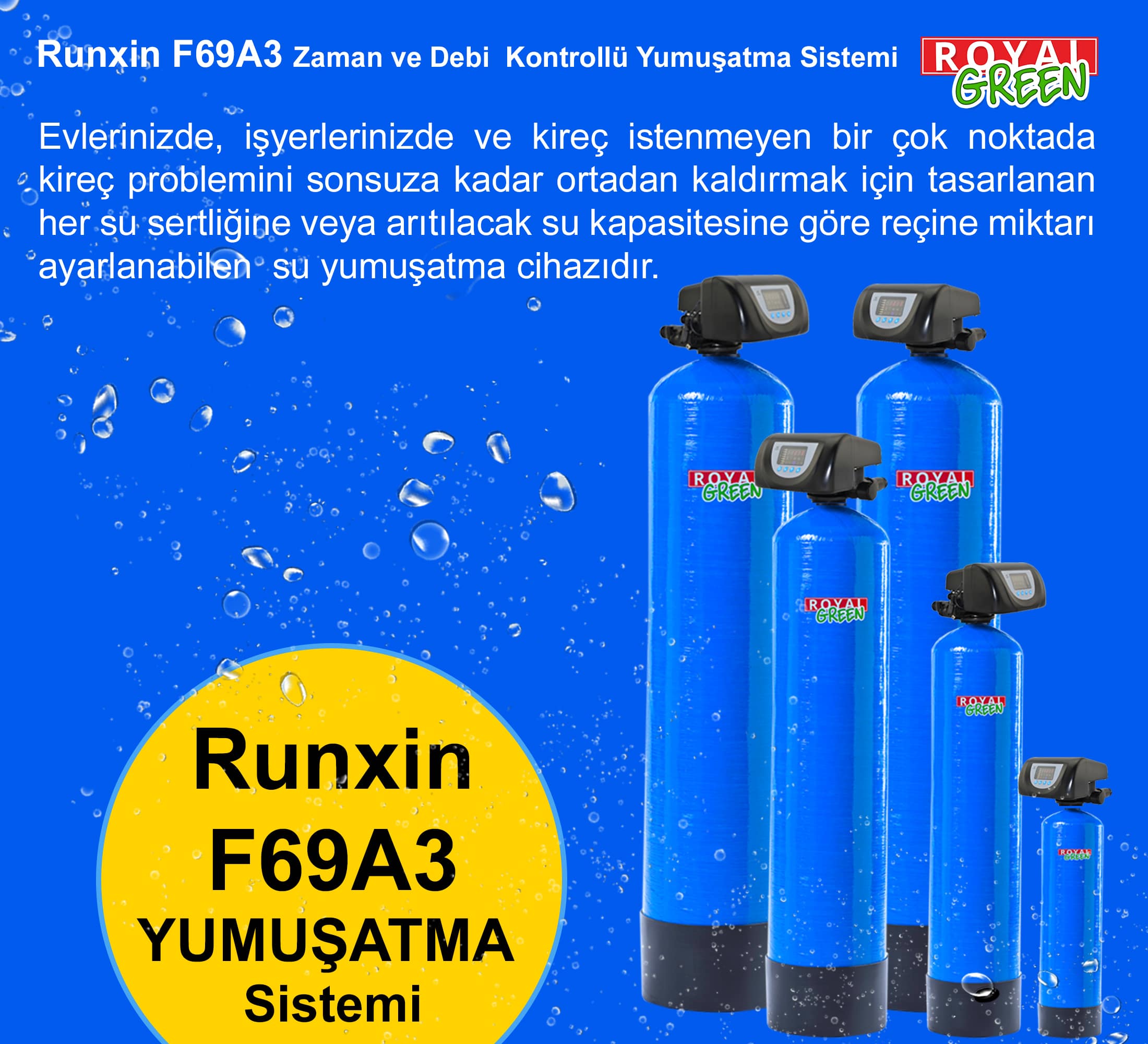 Runxin F69A3 (F70B) Zaman veya Debi Kontrollü Yumuşatma Sistemi