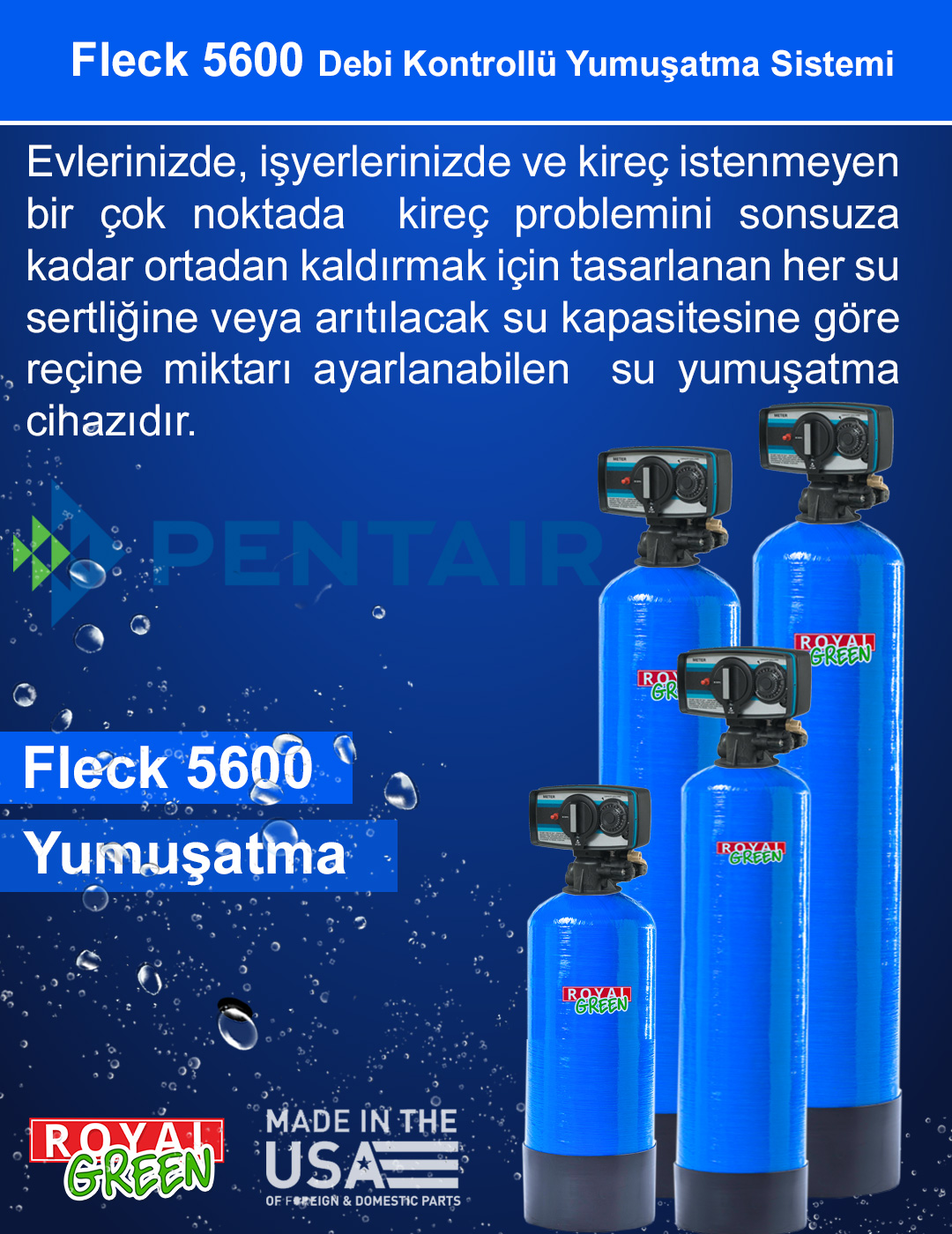 Fleck 5600 Debi Kontrollu Yumusatma Sistemi banner