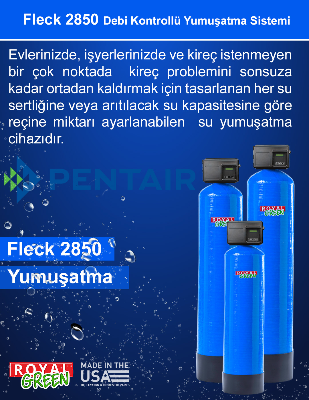 Fleck 2850 Debi Kontrollu Yumusatma Sistemi Banner